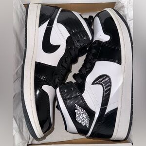 Jordan 1 Mid Carbon Fiber 2021 All Star Weekend. Patent carbon fiber. Size 10